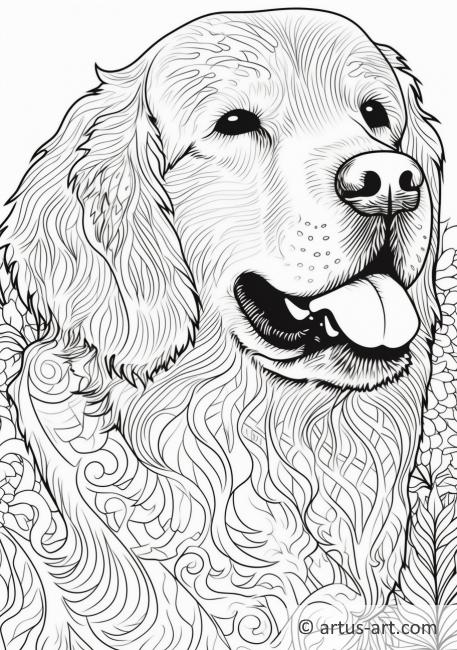 Golden retriever Coloring Page